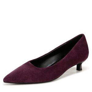 Naturalizer Women's Natalia Pump, Deep Plum Purple Suede, 10 Wide